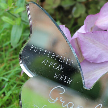 Personalised Butterfly Mirror Remembrance Keepsake, 5 of 5