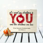 Personalised Romantic Couples Christmas Eve Box, thumbnail 2 of 6