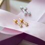 Tiny Pearl Stud Earrings, thumbnail 1 of 9