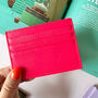 Multicoloured Slim Leather Card Holder Seven Slots, thumbnail 6 of 12