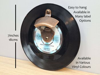 Vinyl Record Bottle Opener, 6 of 6