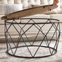 Small Centre Round Coffee Table With Steel Frame, thumbnail 5 of 7
