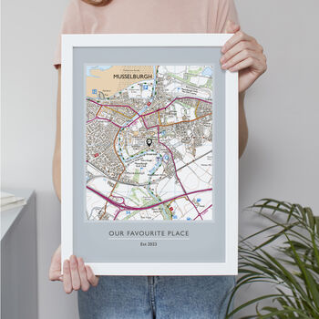 Favourite UK Place Print Custom Made Map, 4 of 12
