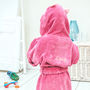 Personalised Owl Children's Bath Robe, thumbnail 2 of 7