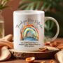 Personalised Teacher Mug – Colourful Boho Rainbow Thank You Gift, thumbnail 2 of 10