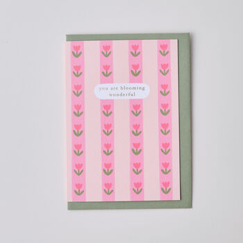 You Are Blooming Wonderful Gold Foiled Greetings Card, 4 of 4