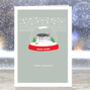 Shakespeare's Globe Theatre, Snow Globe, London Christmas Pun Card, thumbnail 7 of 8