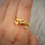 Citrine Gold Ring, November Birthstone Ring, thumbnail 3 of 9
