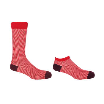 Lux Taylor Red Luxury Crew And Trainer Men’s Socks Bundle, 2 of 7