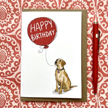 Personalised Greek Harehound Birthday Card, 4 of 4