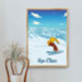 Alpe D'huez France Travel Poster Art Print, thumbnail 5 of 8