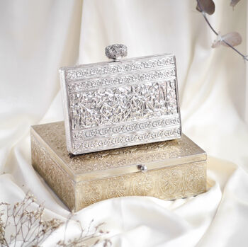 Elayna Silver Mother Of Pearl Clutch, 2 of 2