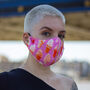 Ice Cream In Cotton Candy Pattern Face Mask, thumbnail 1 of 2