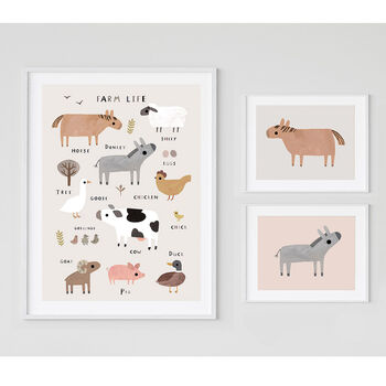 Farm Animals Themed Nursery Prints, 6 of 7