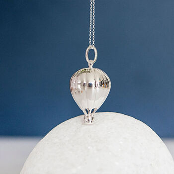Hot Air Balloon Necklace In Sterling Silver, 3 of 8