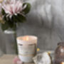 Rose Quartz | Love | Rosewood And Velvet Candle, thumbnail 2 of 4