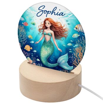 Personalised Kid's Round LED Night Light, 7 of 12