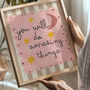 You Will Do Amazing Things, Pink Print, thumbnail 2 of 2