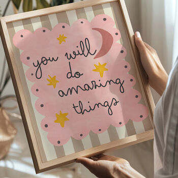 You Will Do Amazing Things, Pink Print, 2 of 2