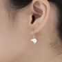 Kiwi Bird Drop Hook Earrings In Sterling Silver, thumbnail 1 of 10
