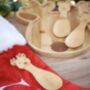 First Christmas Bamboo Spoon Set, thumbnail 1 of 4