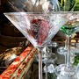 Filigree Etched Martini Cocktail Glasses, thumbnail 2 of 8