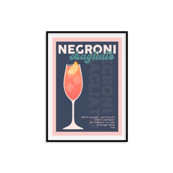 Negroni Sbagliato Cocktail Print, 8 of 10
