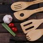 Personalised Bamboo Salad Spoons And Utensil Set, thumbnail 2 of 3