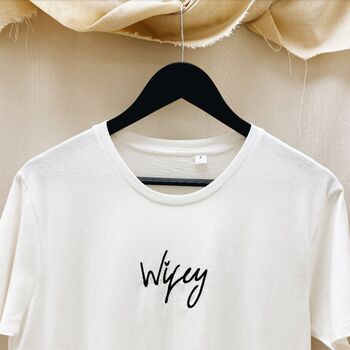 Wifey Embroidered T Shirt, 3 of 3