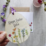 Personaslised Easter Floral Hanging Decoration And Card, thumbnail 7 of 7