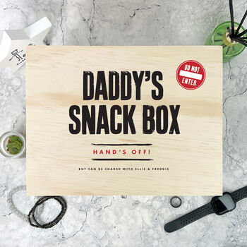 Personalised Snack Or Sweet Box Pine Memory Box, 3 of 8