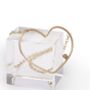 9ct Gold 'Fil D'amour' Heart With Gemstone, Small Model, thumbnail 2 of 12