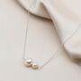 Pearl Necklace With Two Freshwater Pearls, thumbnail 1 of 3