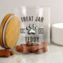 Personalised Pet Treats Glass Jar With Bamboo Lid, thumbnail 2 of 3