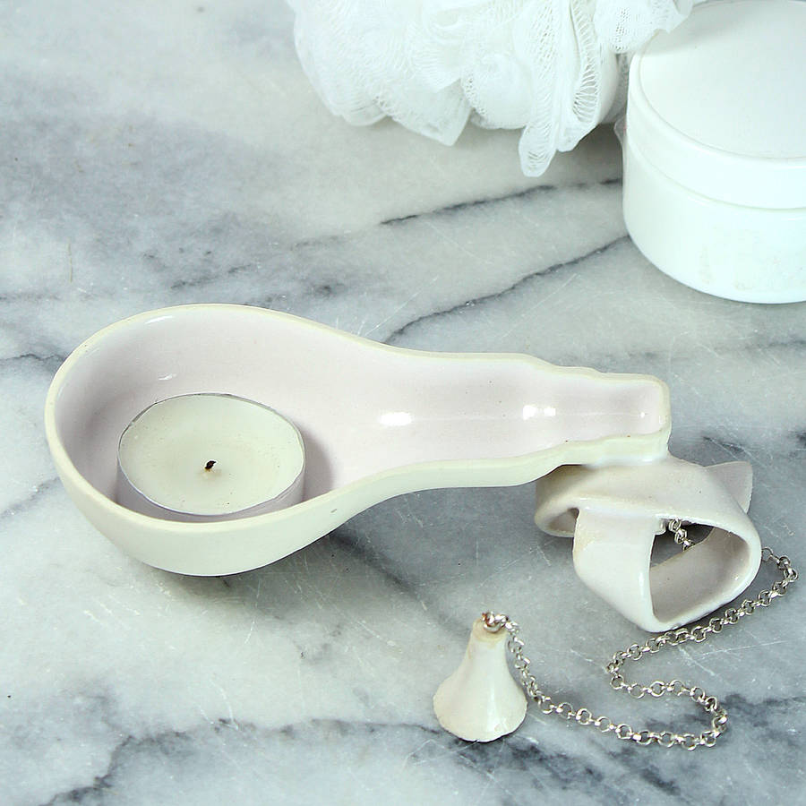 Candle Holder With Snuffer By Helen Rebecca Ceramics