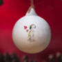 Saluki Ceramic Round Bauble, thumbnail 1 of 5