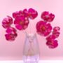 Large Hot Pink Bouquet Recycled Plastic Bottle Flowers, thumbnail 1 of 10