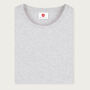 Two Pack Light And Dark Grey Organic Plain T Shirts, thumbnail 2 of 9