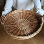 Round Wicker Display Tray With Handles 42cm, thumbnail 1 of 6