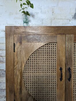 Rattan Wood Cocktail Cabinet, 4 of 5