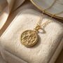 Virgo Zodiac Star Sign Gold Plated Necklace, thumbnail 1 of 3