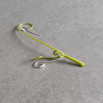 Flo Sculptural Drop Earrings – Modern Minimalist Sterling Silver, 2 of 10