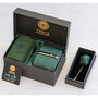 Emerald Green Textured Tie Set And Socks Wedding Groomsmen Gift, thumbnail 1 of 8