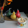 Fruit Shaped Coloured And Scented Pillar Candles, thumbnail 4 of 8