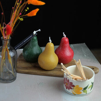 Fruit Shaped Coloured And Scented Pillar Candles, 4 of 8