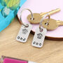 Couples New Home Gift Personalised Pair Small Keyrings, thumbnail 5 of 5