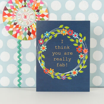 You Are Fab Mini Greetings Card, 5 of 5