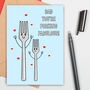 Funny Forking Fabulous Large Size Dad Card, thumbnail 1 of 2
