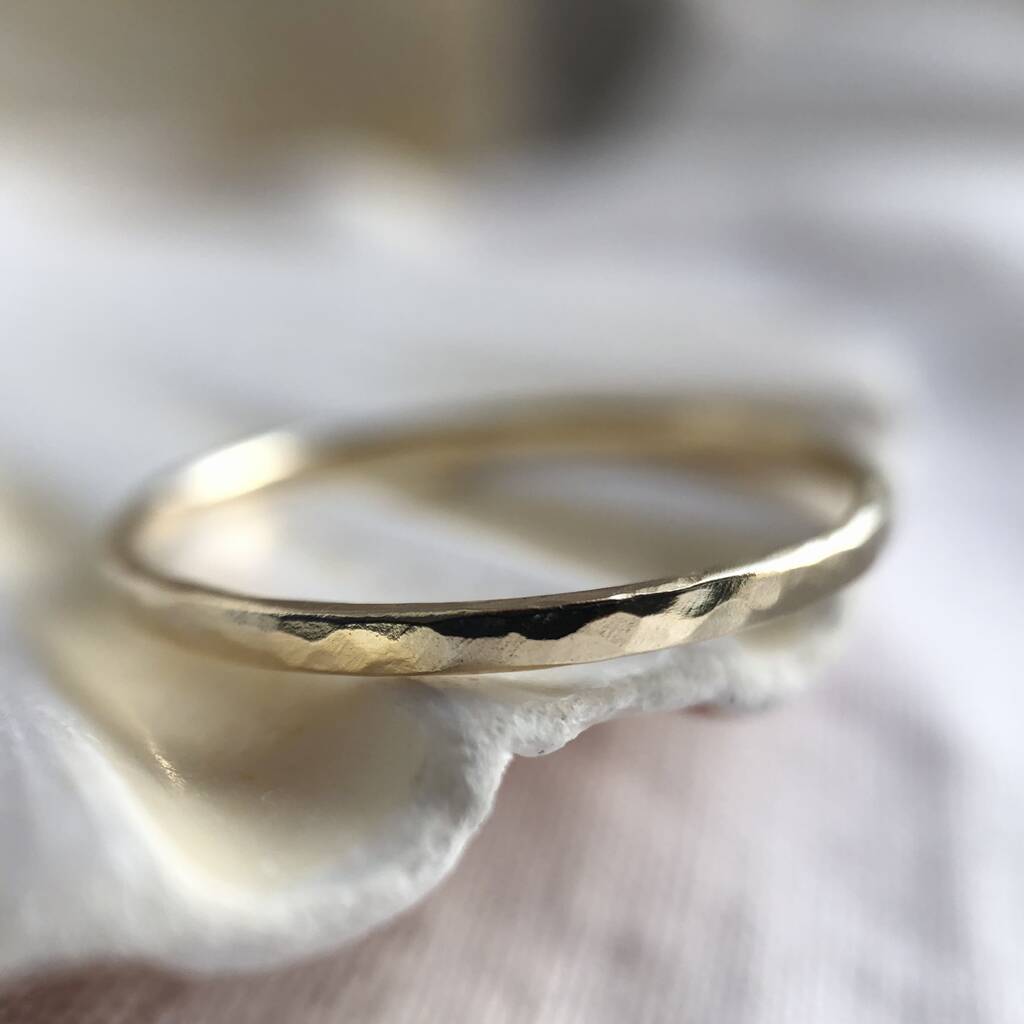 Recycled 9ct Gold Stacking Ring Or Slim Wedding Band, 1 of 7