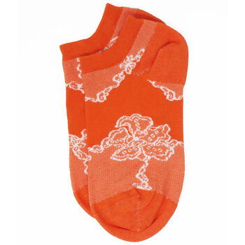 Polka Berry And Delicate Orange Women's Trainer Socks, 6 of 7